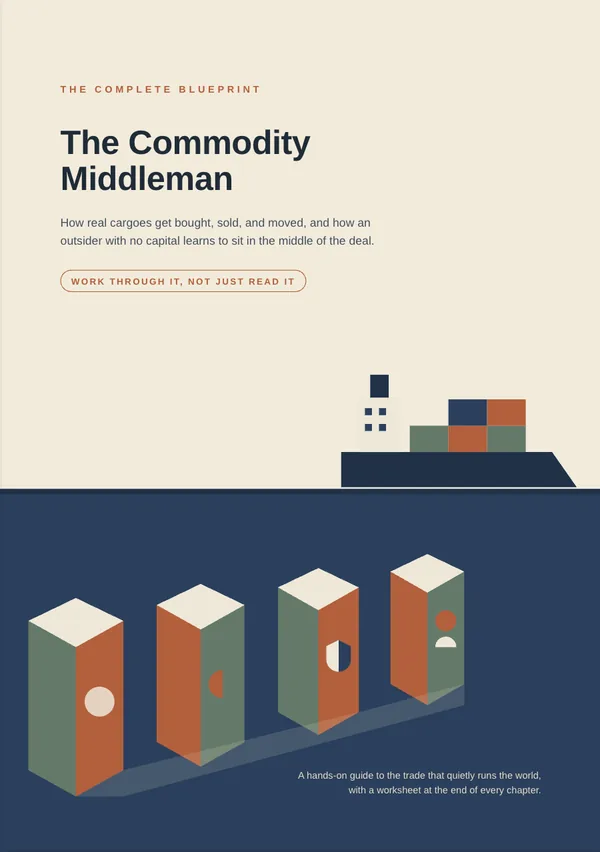 Cover of The Commodity Middleman, the complete blueprint guide